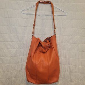 Orange Leather Hobo leather bag **VINTAGE**
